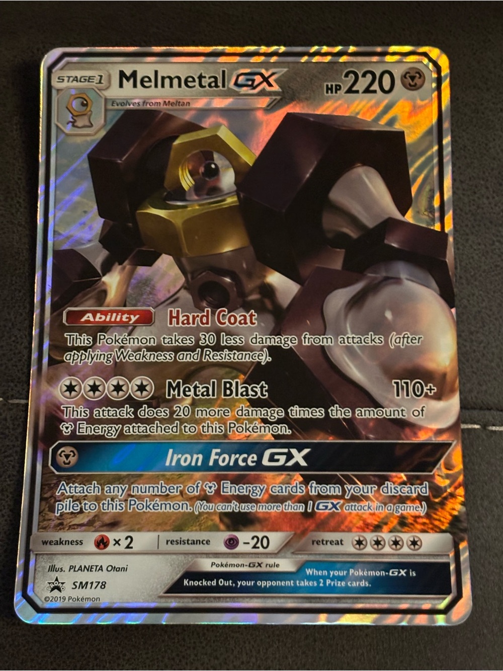 Melmetal GX JUMBO Holographic Pokemon Trading Card